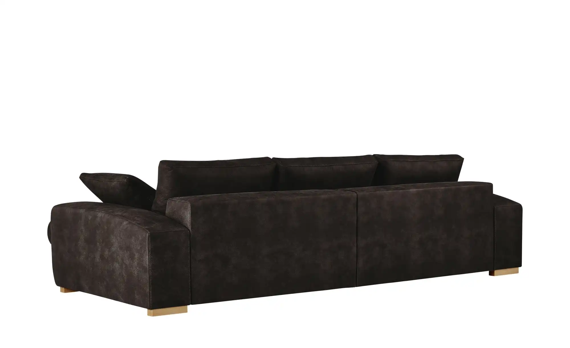 bobb Ecksofa dunkelbraun - Microfaser Caro
