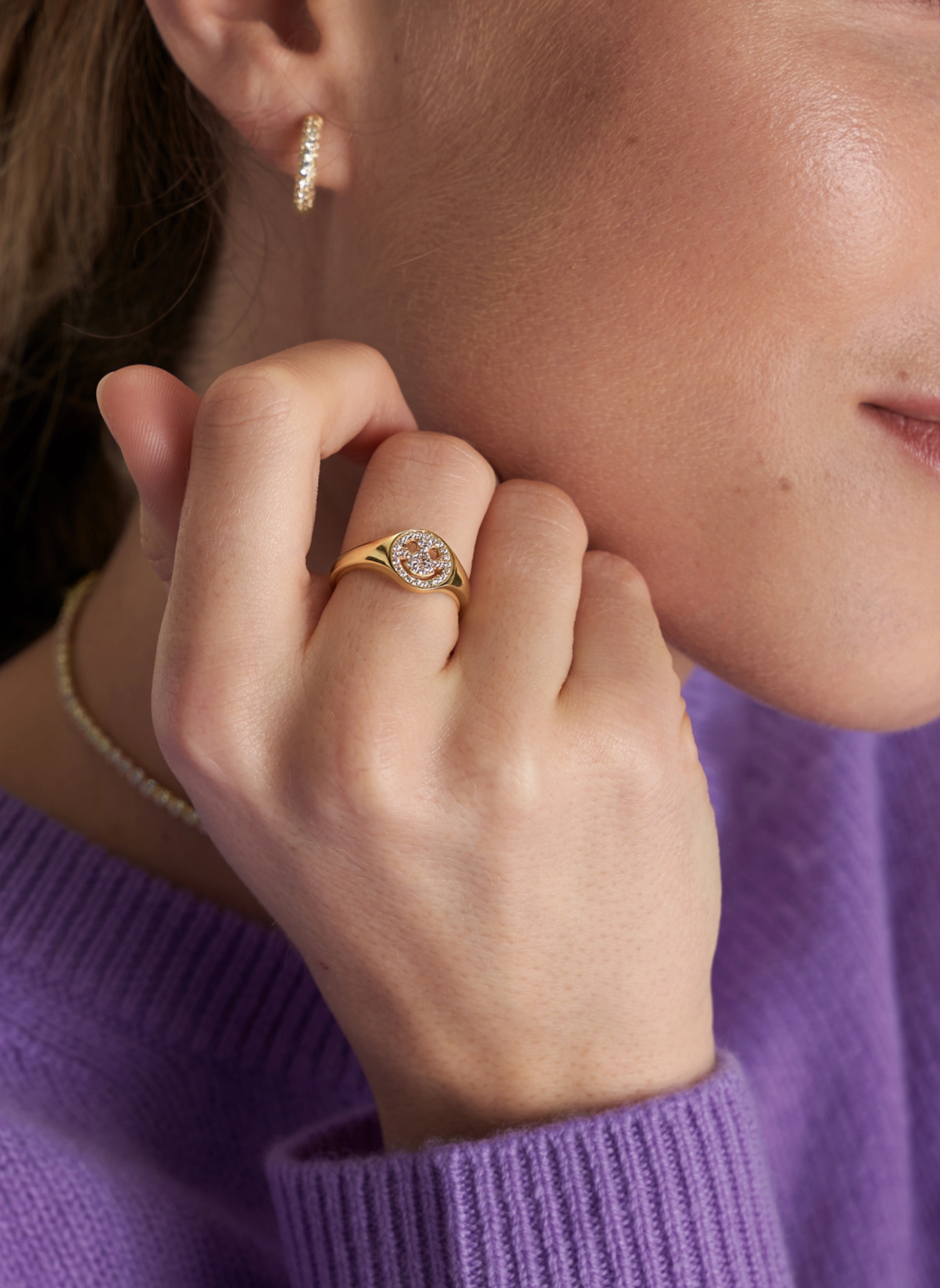 OHH LUILU Ring SMILEY RING by GLAMBOU