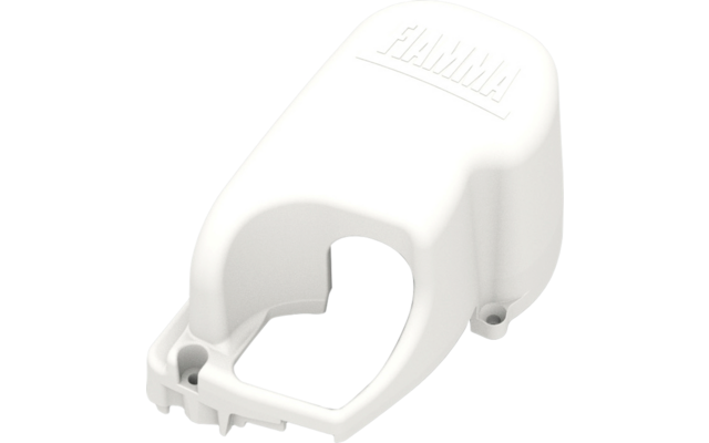 Fiamma linke Abdeckkappe für Markise F45Ti Left Version - Farbe Polar Weiß Fiamma Ersatzteilnummer 05482A01-