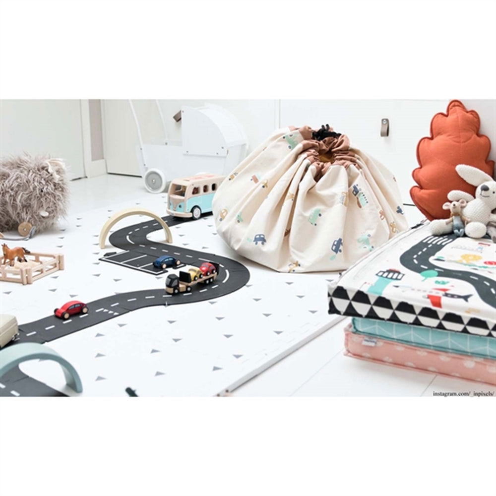 2-i-1 Legetæppe Big Cars - Play&Go → Luksusbaby.dk