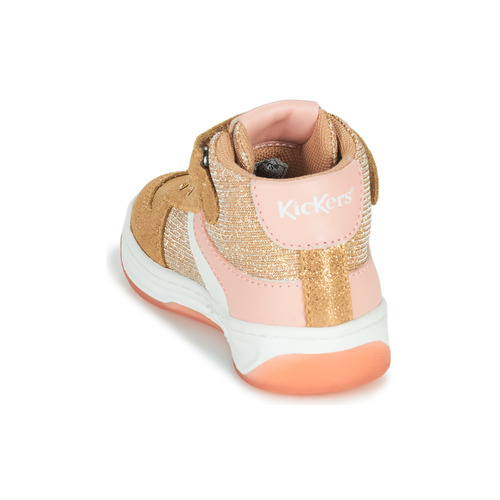 Kickers - KICKALIEN - Beige / Doré / Rose