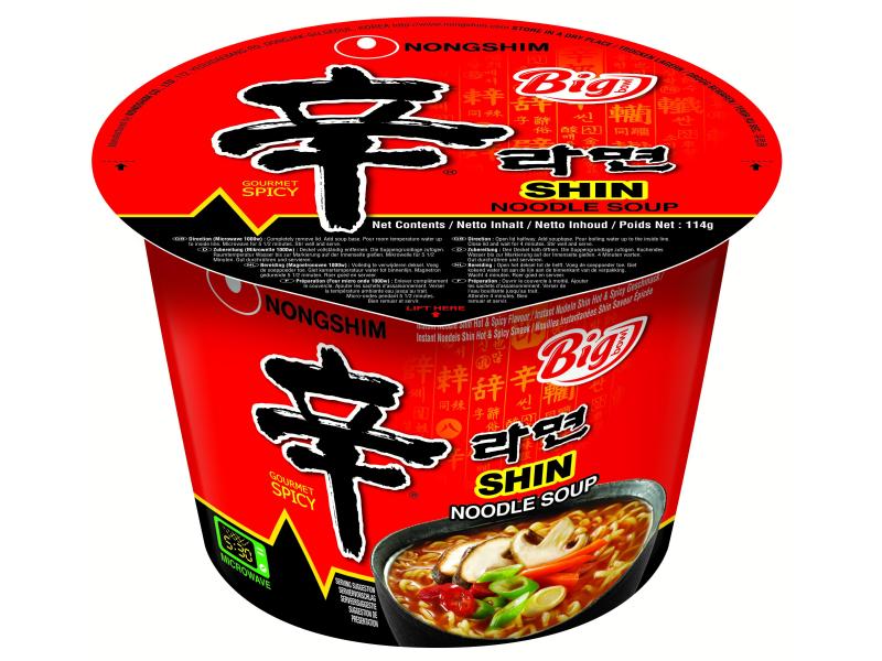 Nongshim Nudelsuppe Shin's Big Cup 114 g Koreanische Instant Nudelsuppe