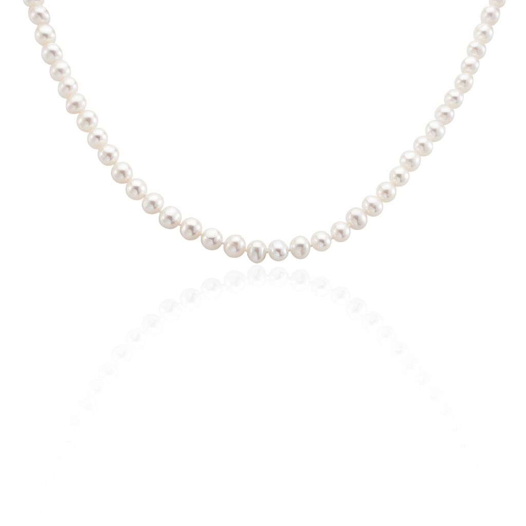 Collier Kanwal Or Jaune Perle De Culture