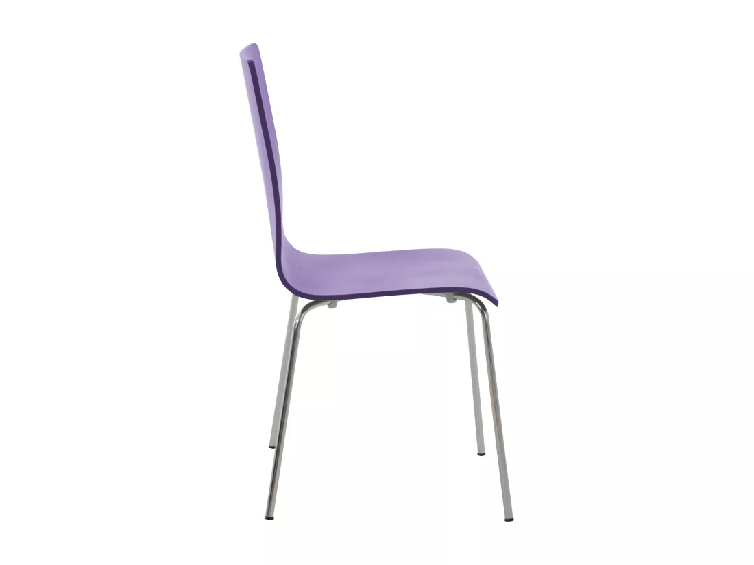 Lot de 2 Chaise de conférence - Bois & Antique - Violet - PEPE