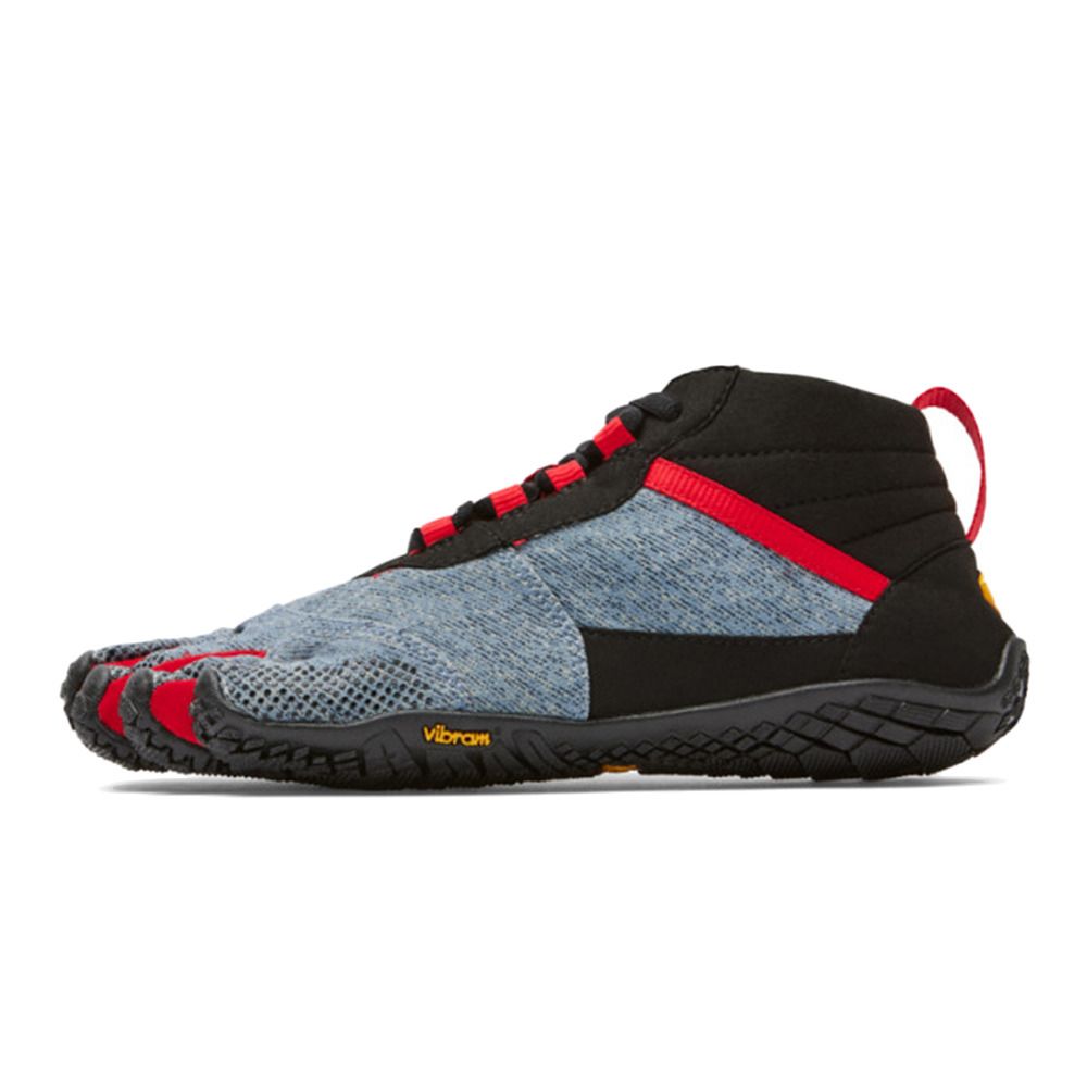 Five Fingers V-TREK - Chaussures randonné Femme jeans/rouge
