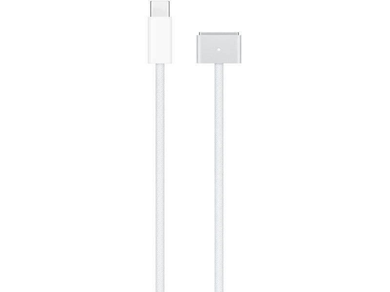 Apple USB-Kabel magnetisch USB C - MagSafe 3, 1 Stück, 2 m Dieses 2 Meter lange Ladekabel verfügt über einen magnetischen MagSafe 3-Stecker, der die Führung des Steckers zum Ladeanschluss Ihres Mac-Laptops erleichtert.