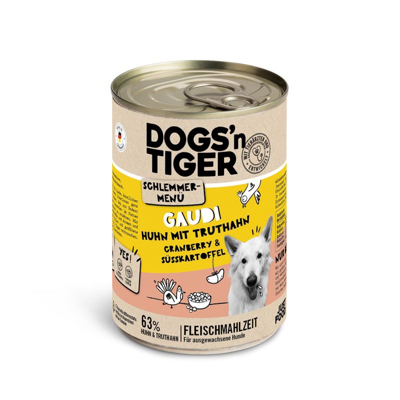 Lot Dogs'n Tiger Menu gourmet 12 x 400 g