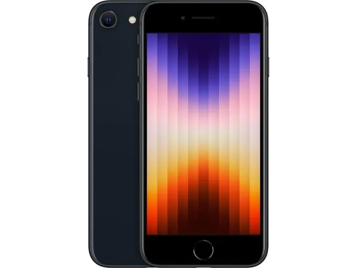 Apple iPhone SE (2022) 128GB Midnight Grade A i meget god stand - Refurbished