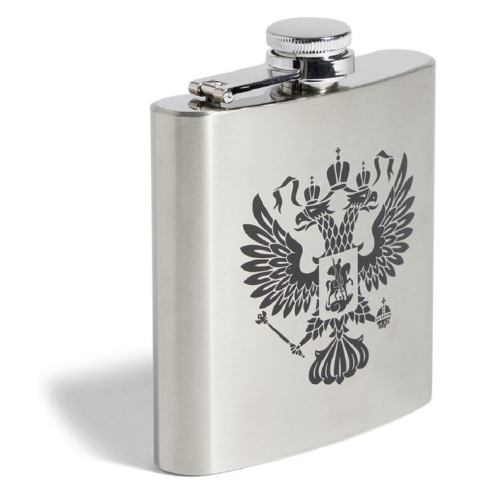 Flasque inox 178ml inscription Homme des tavernes