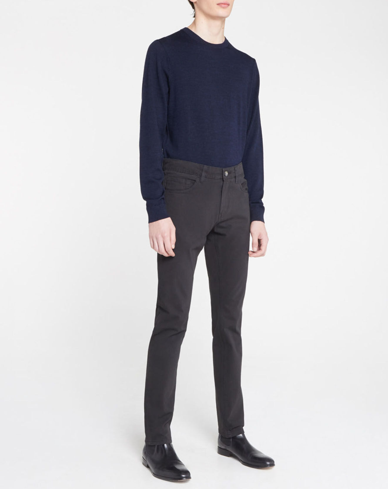 Galeries Lafayette Pantalon Slim Flex noir