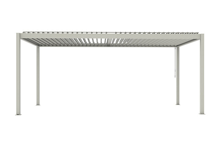 Pergola manuelle bioclimatique autoportante aluminium Cameo 5,84 x 3,14 m