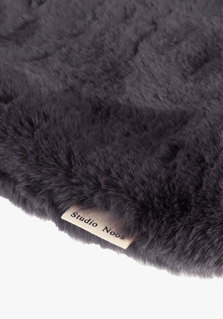 STUDIO NOOS grijze studio noos shopper faux fur mom-bag