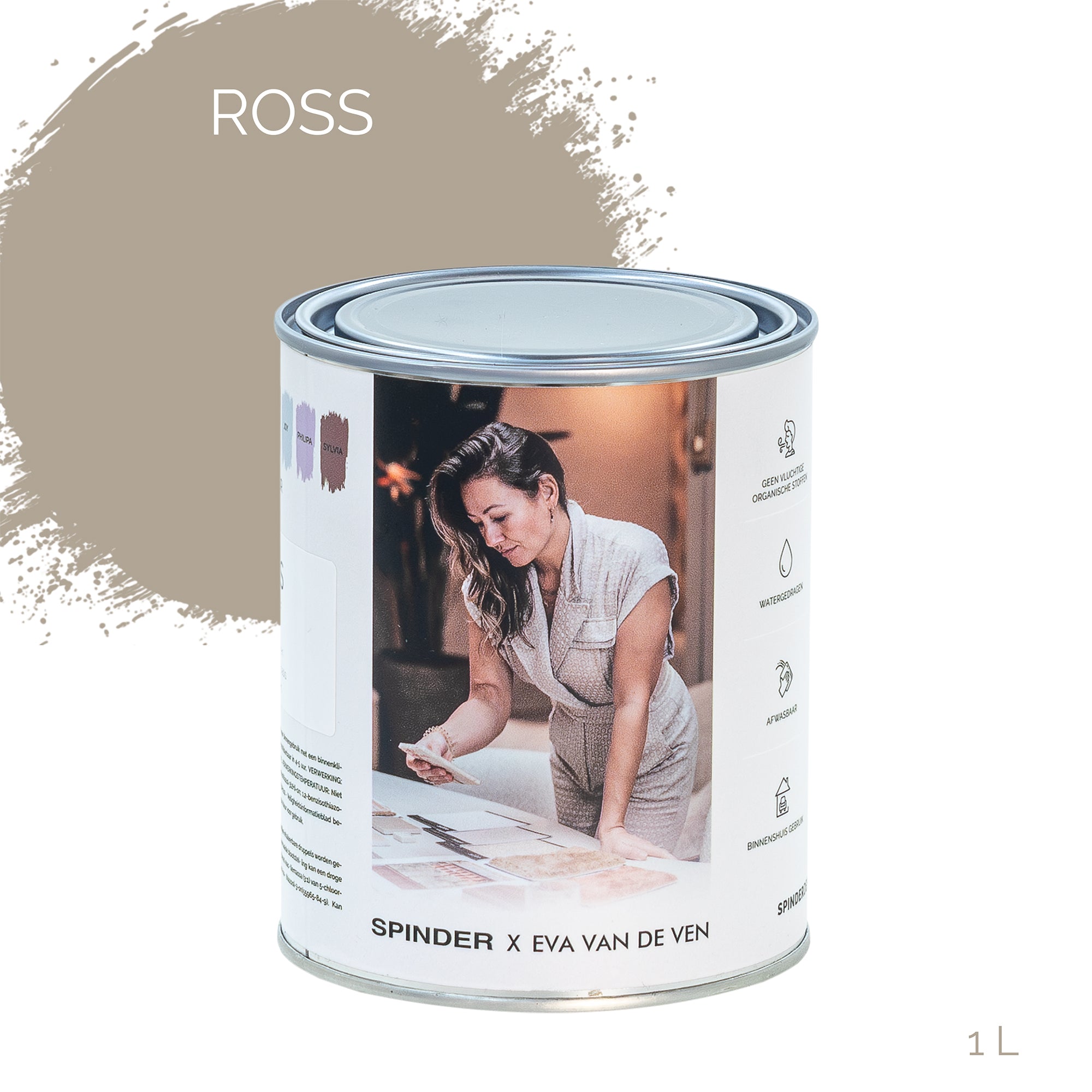 Spinder x Eva van de Ven 1L matte muurverf - Ross
