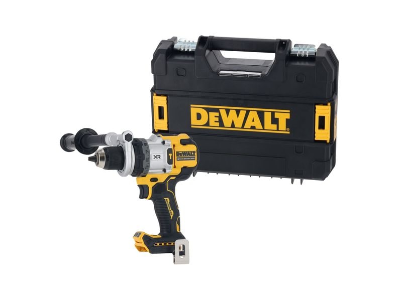 DEWALT Akku-Schlagbohrschrauber 18 V DCD1007NT-XJ Ohne Akku Akku-Schlagbohrschrauber mit 3 Gängen und Powerstack-Akku-Technologie