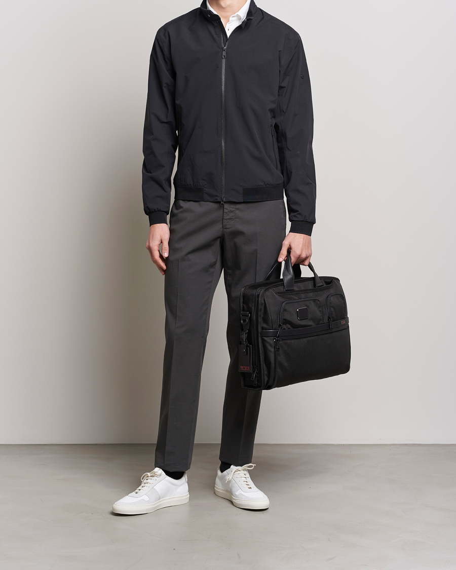 TUMI Alpha 3 Compact Large Laptop Brief Black
