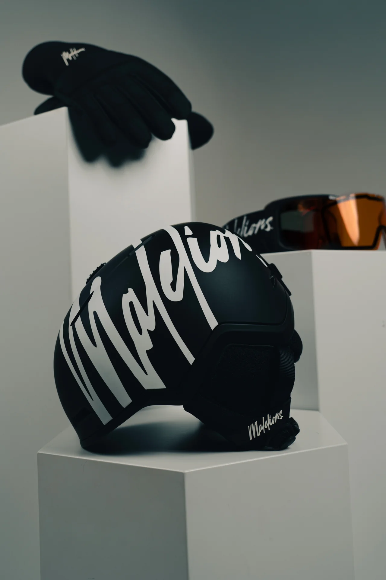 Malelions Ski Polar Helm Zwart