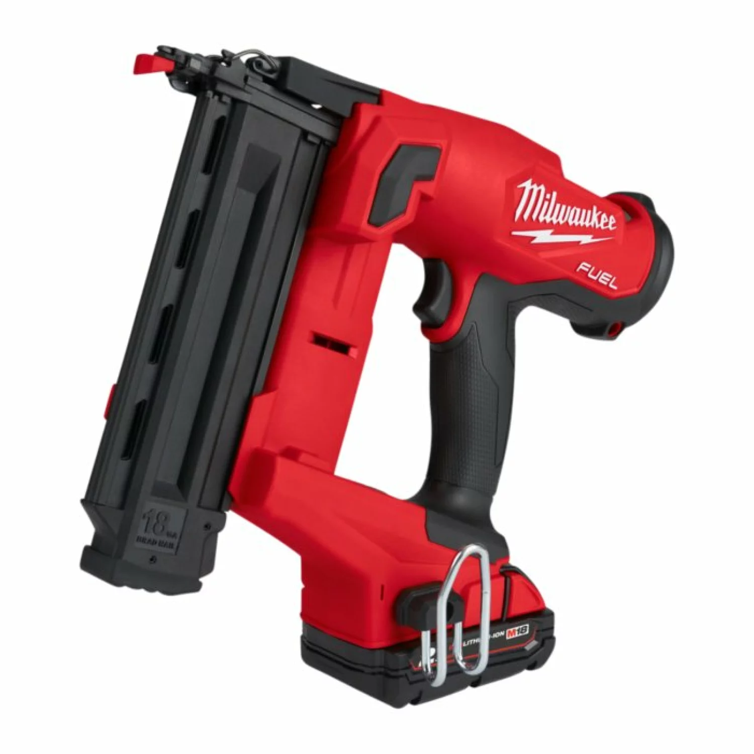 Milwaukee M18 FN18GS-202X 18V Li-ion accu mini brad tacker set (2x 2,0Ah) in HD-box - 18GA recht - 16-54mm