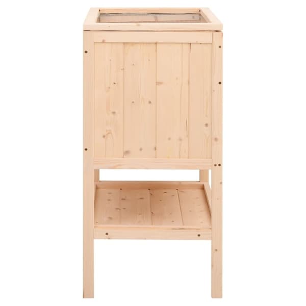 vidaXL Hamsterbur 55x40x80 cm heltre gran