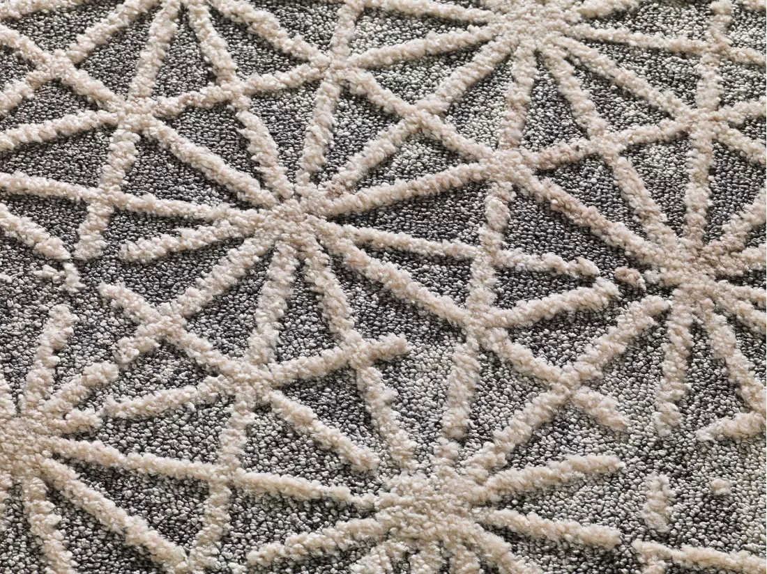 Tapis intérieur - géométrique - gris - 160 x 230 cm - PAULA
