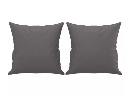 Canapé 2 places avec oreillers gris 120 cm similicuir