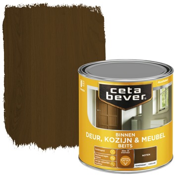 CetaBever Deur, Kozijn & Meubelbeits zijdeglans transparant noten 250 ml