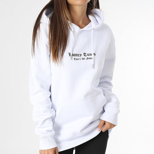 Sweat Capuche Femme Bugs Bunny Graff Milano Blanc