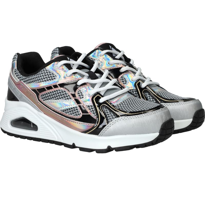 Skechers Uno Gen1 Platinum Flash Sneakers Zilver Meisjes