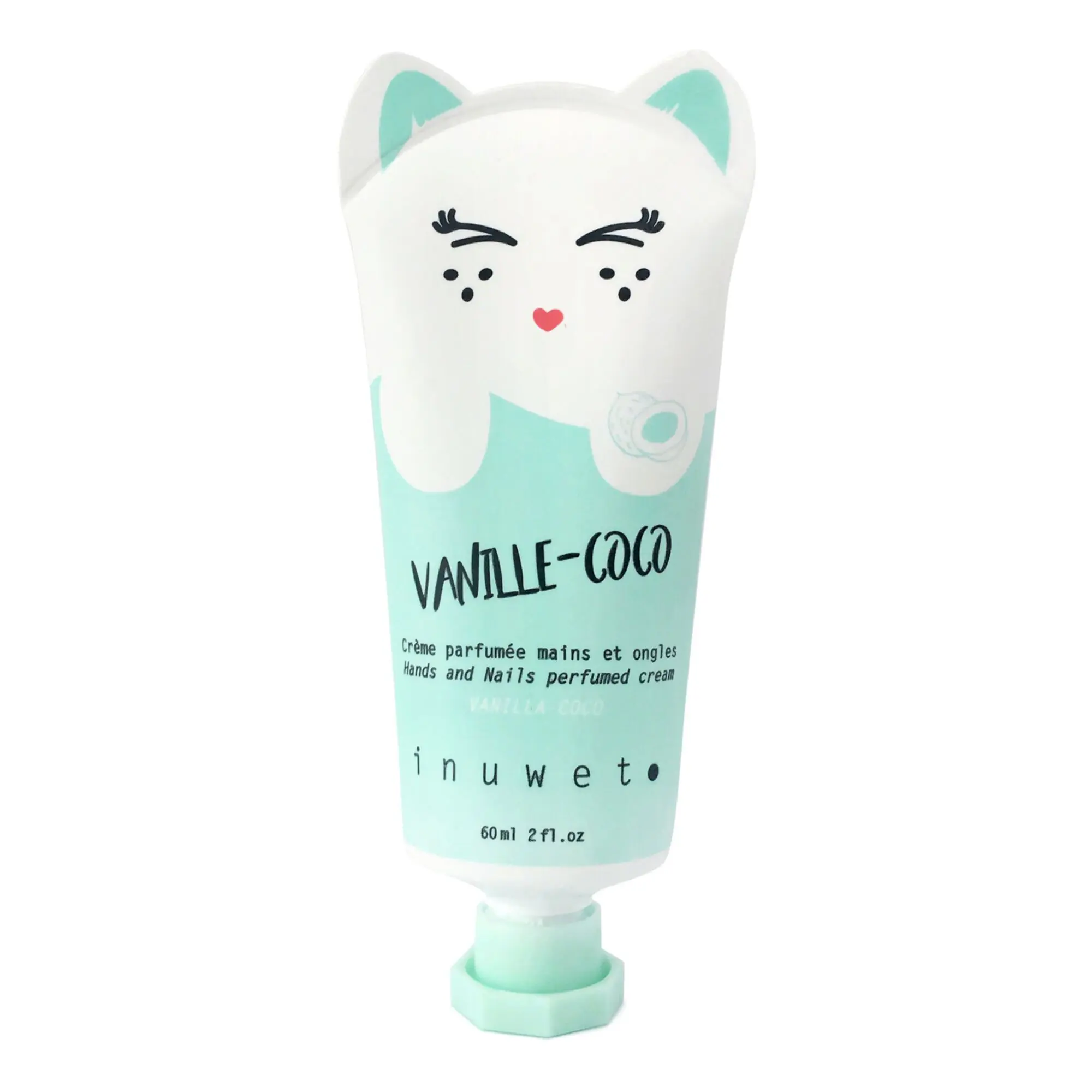 Inuwet - Crème Mains Chat Coco Soin Hydratant des Mains à la Noix de Coco- Mains