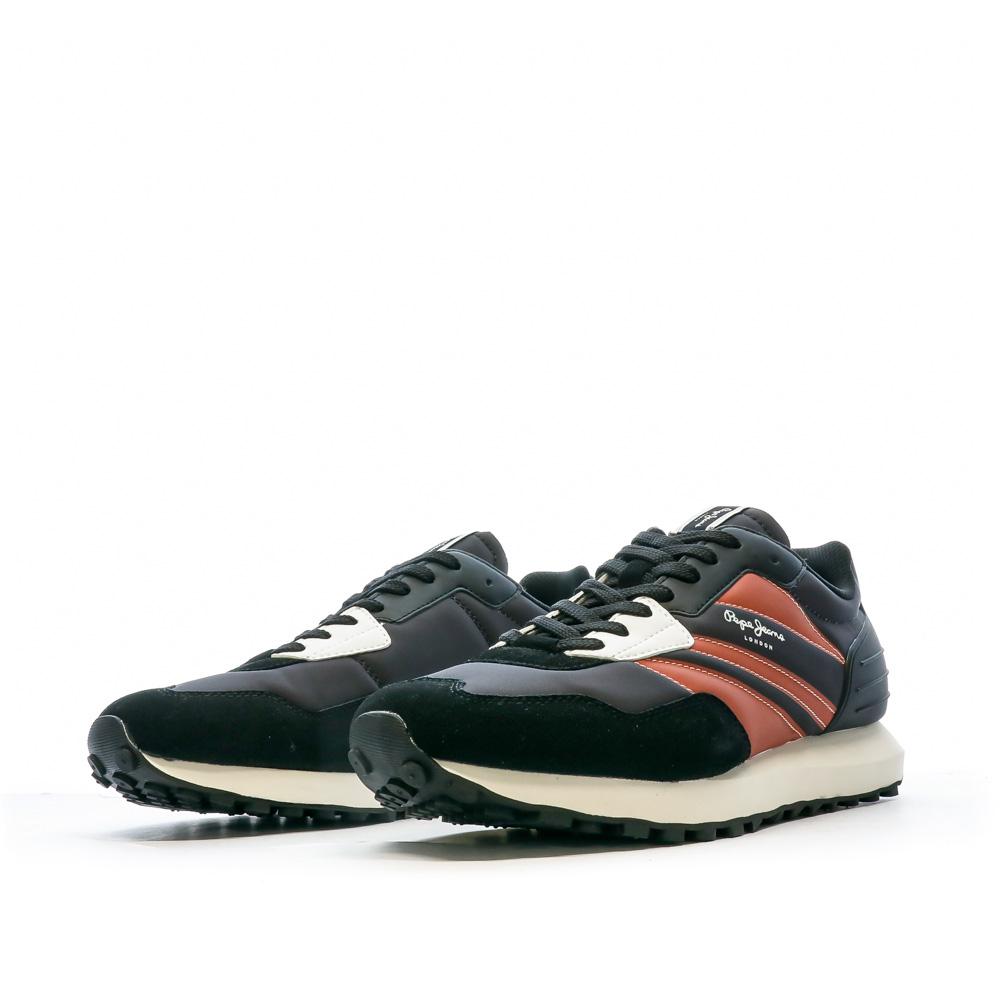 Pepe jeans Baskets Noir/Camel Homme Pepe Jeans Foster