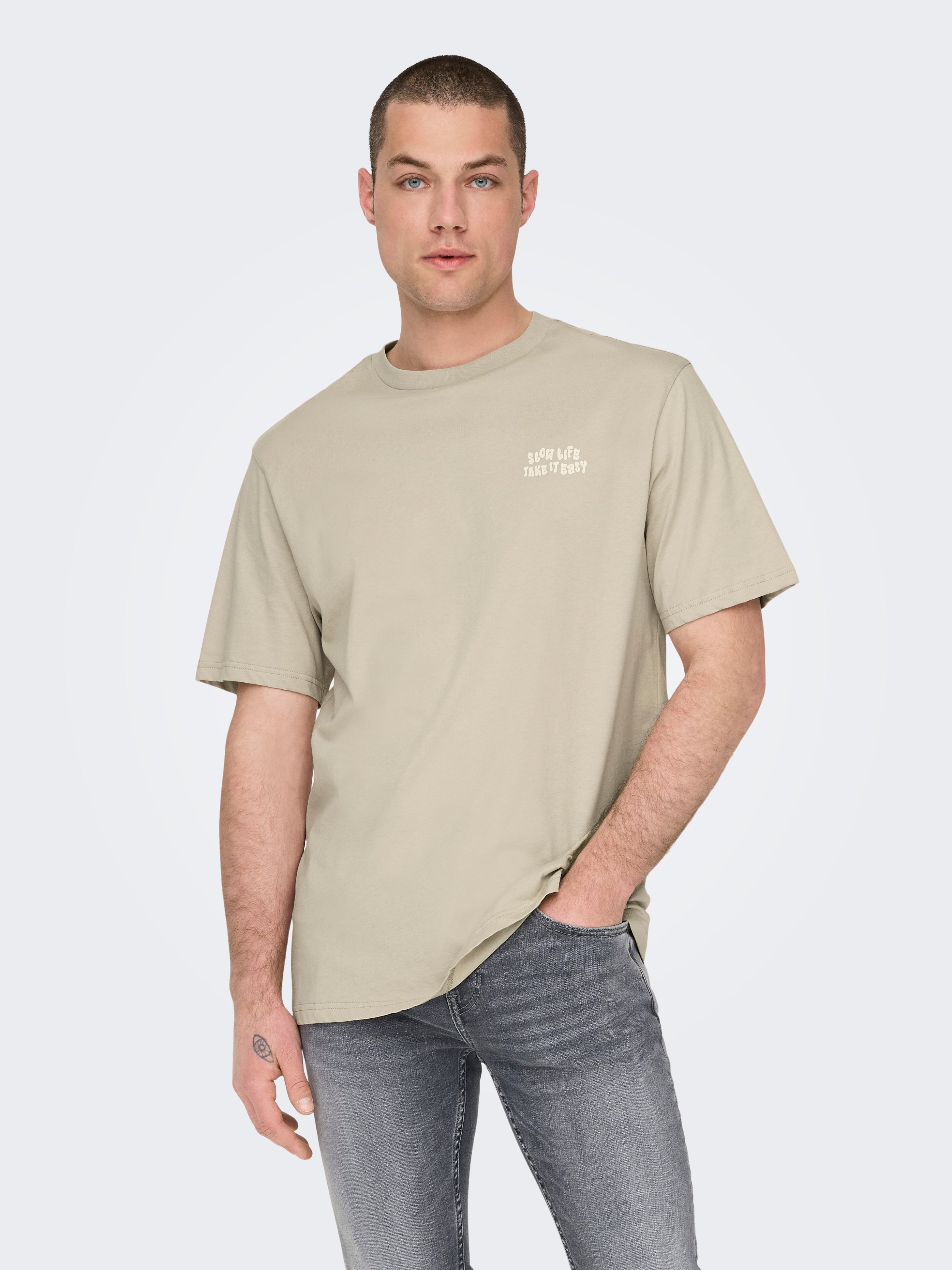ONSMACE T-shirt Silver Lining