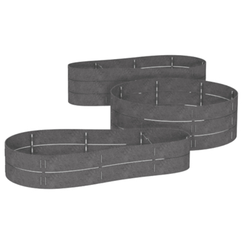 Flex Garden grijs 130 cm 3x14 cm
