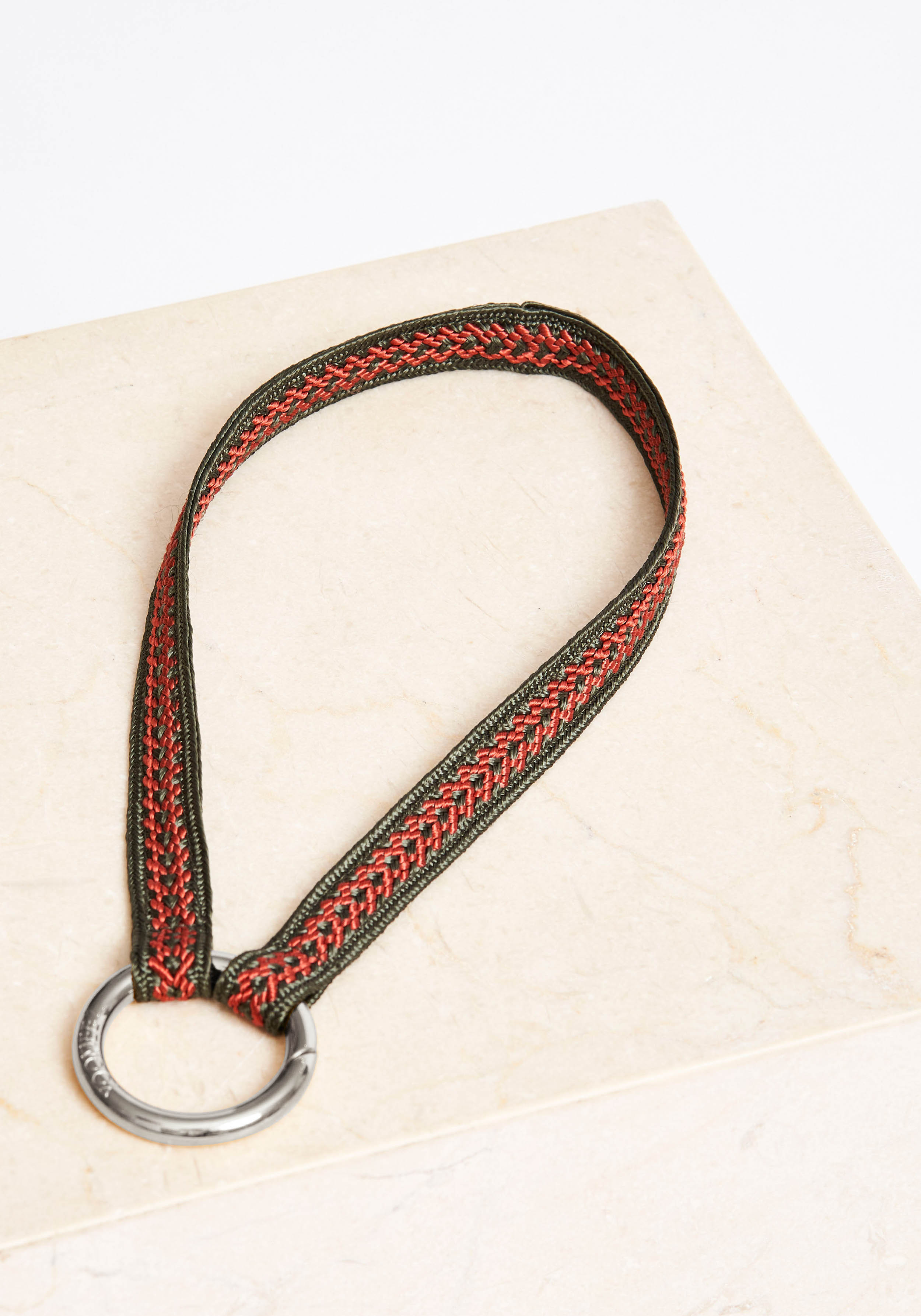 YOOMEE Mini-Schlüsselband Keychain Zahra Autumn Leaf Silver