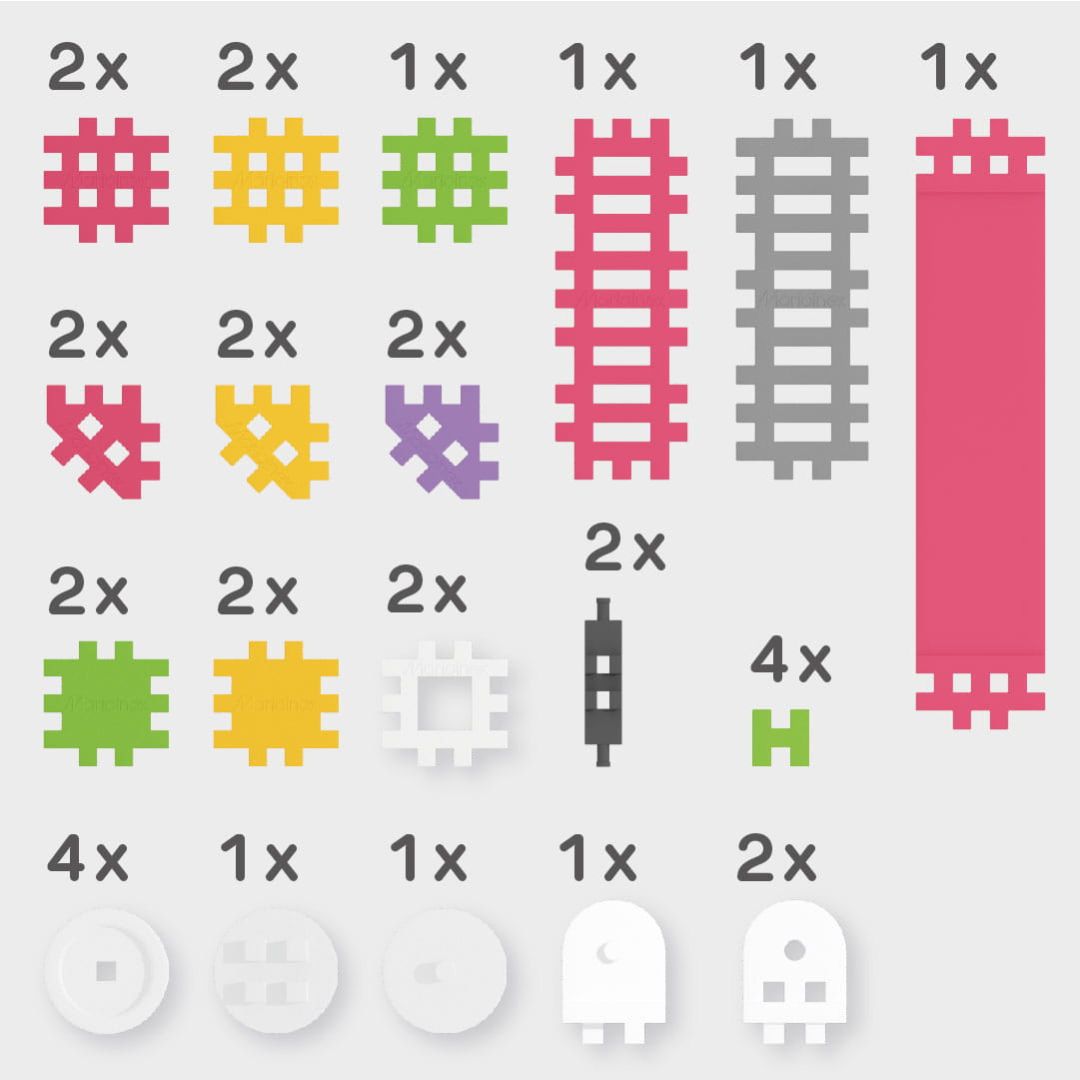 Marioinex mini waffle constructor pink - 35st