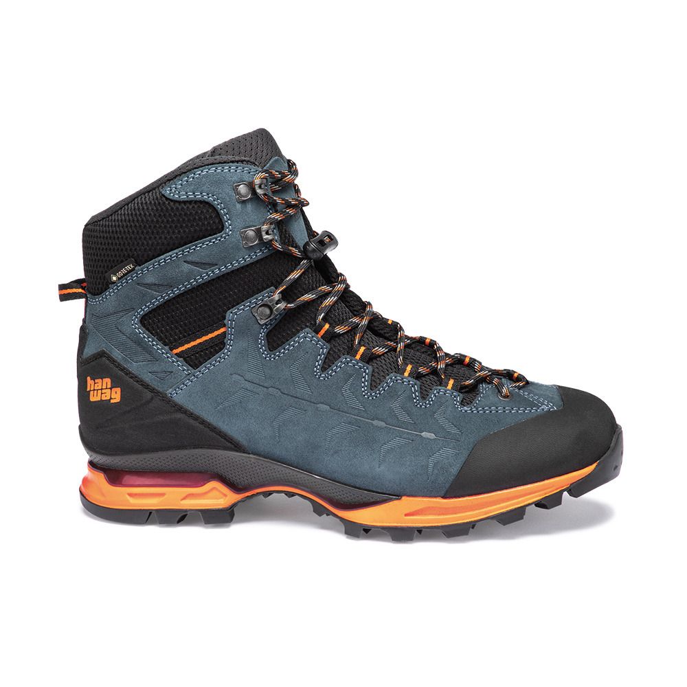 Hanwag MAKRA TREK GTX - Chaussures randonné Homme steel/orange