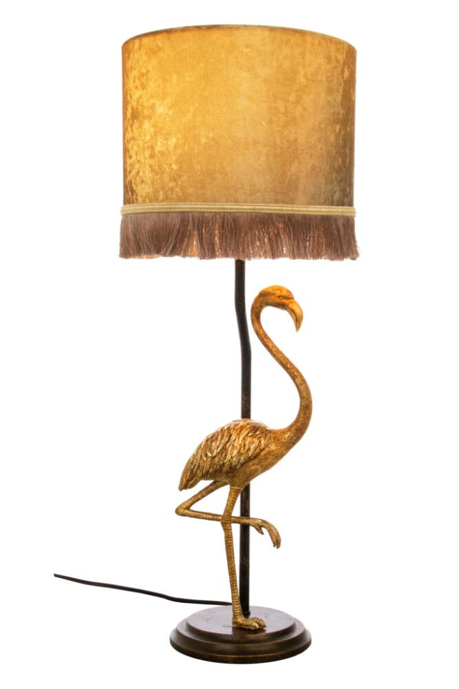 BORDLAMPE ANETA FLAMINGO SVARTGULL