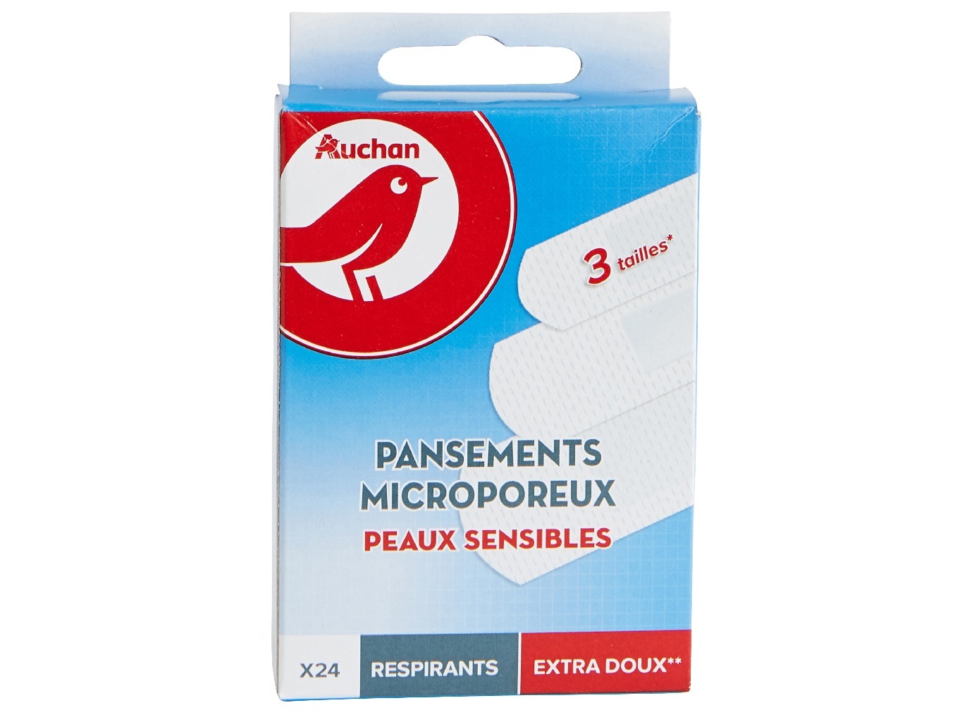 PENSOS AUCHAN PELES SENSÍVEIS 24UN