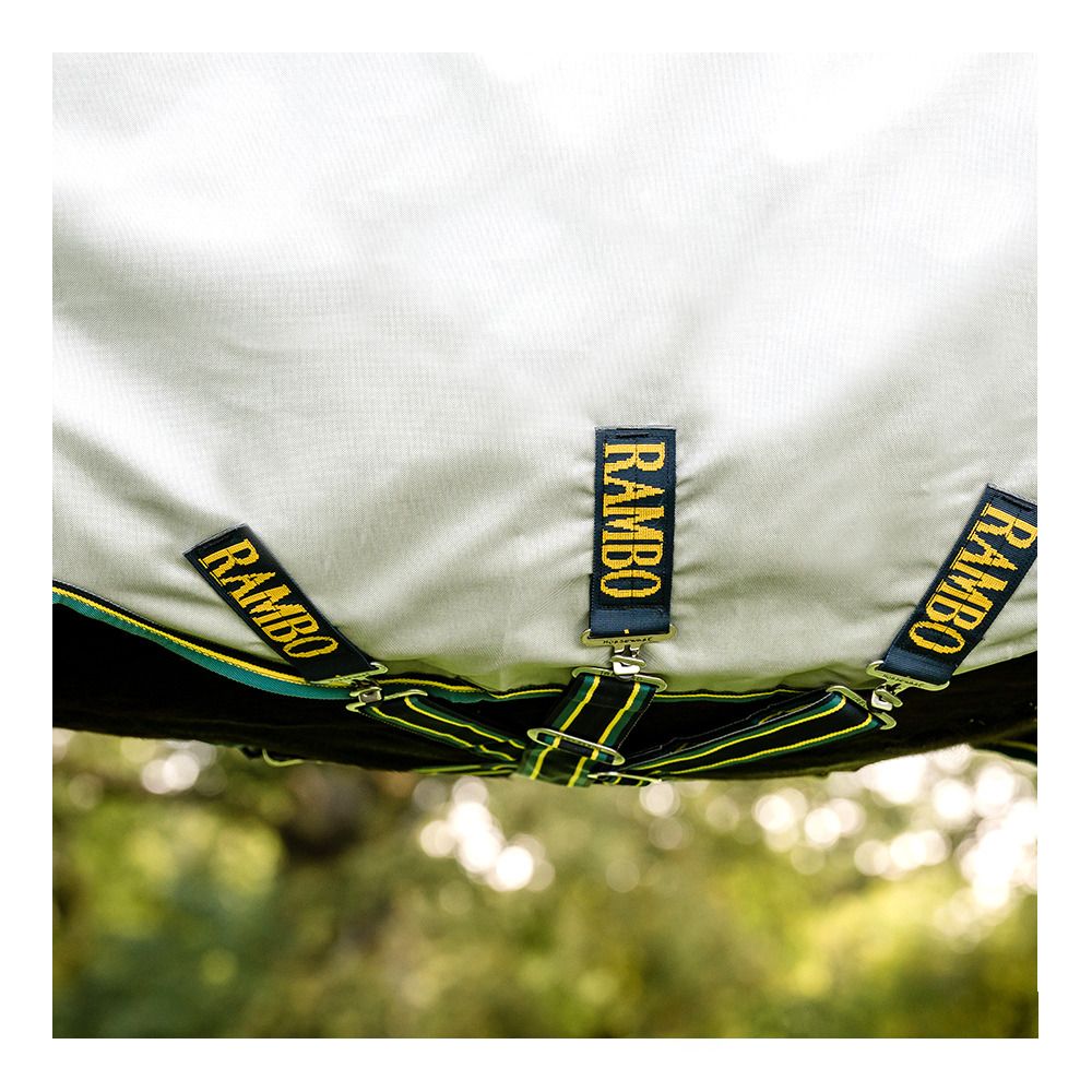 Horseware RAMBO DUO BUNDLE 100G + LINER 100G ET 300G -  Couverture de paddock + couvre-cou grey/teal/gold/navy