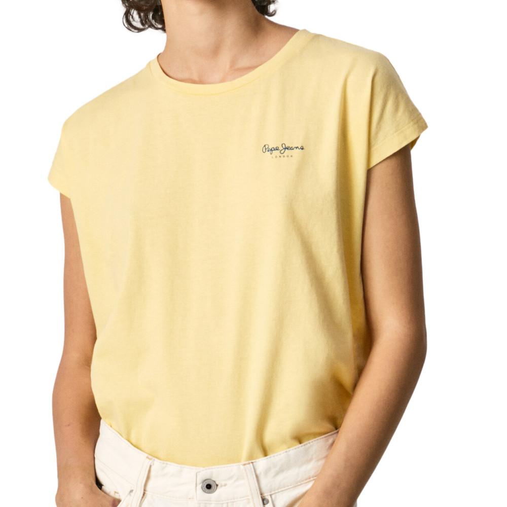 Pepe jeans T-shirt Jaune Femme Pepe Jeans Bloom