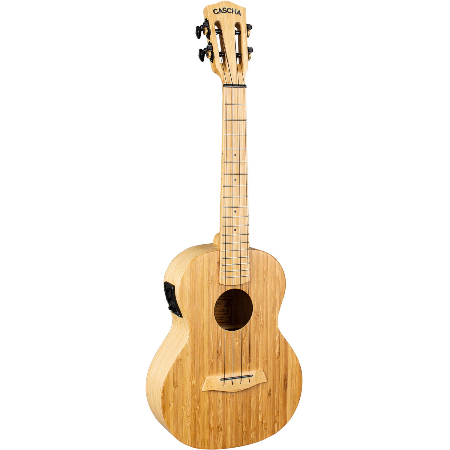 Cascha HH 2314E Bamboo Natural E/A tenor ukelele set