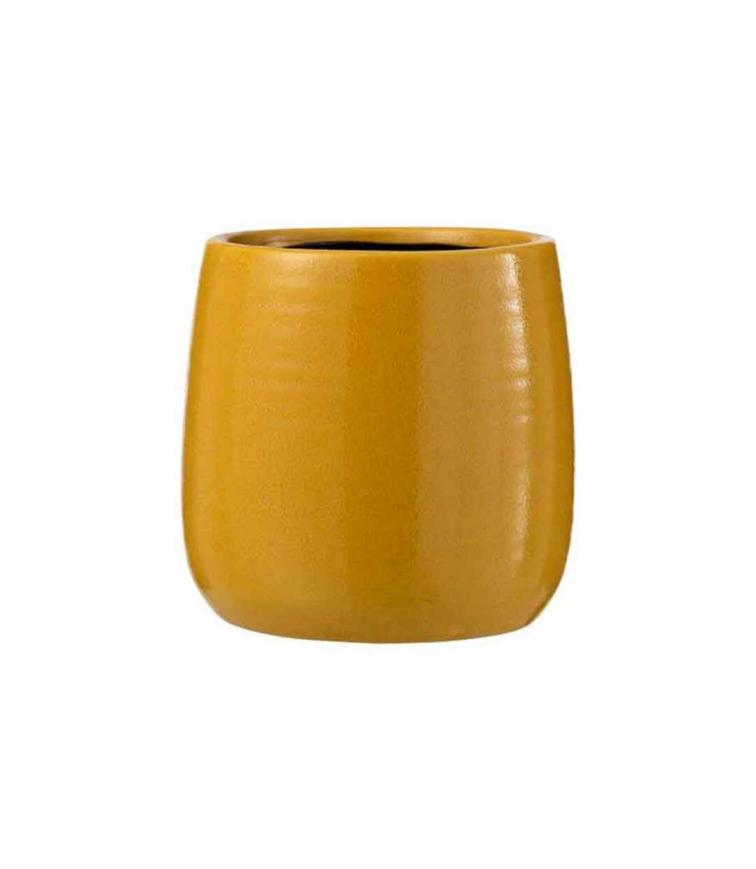 Paris Prix - Cache-pot En Céramique uni 16cm Ocre