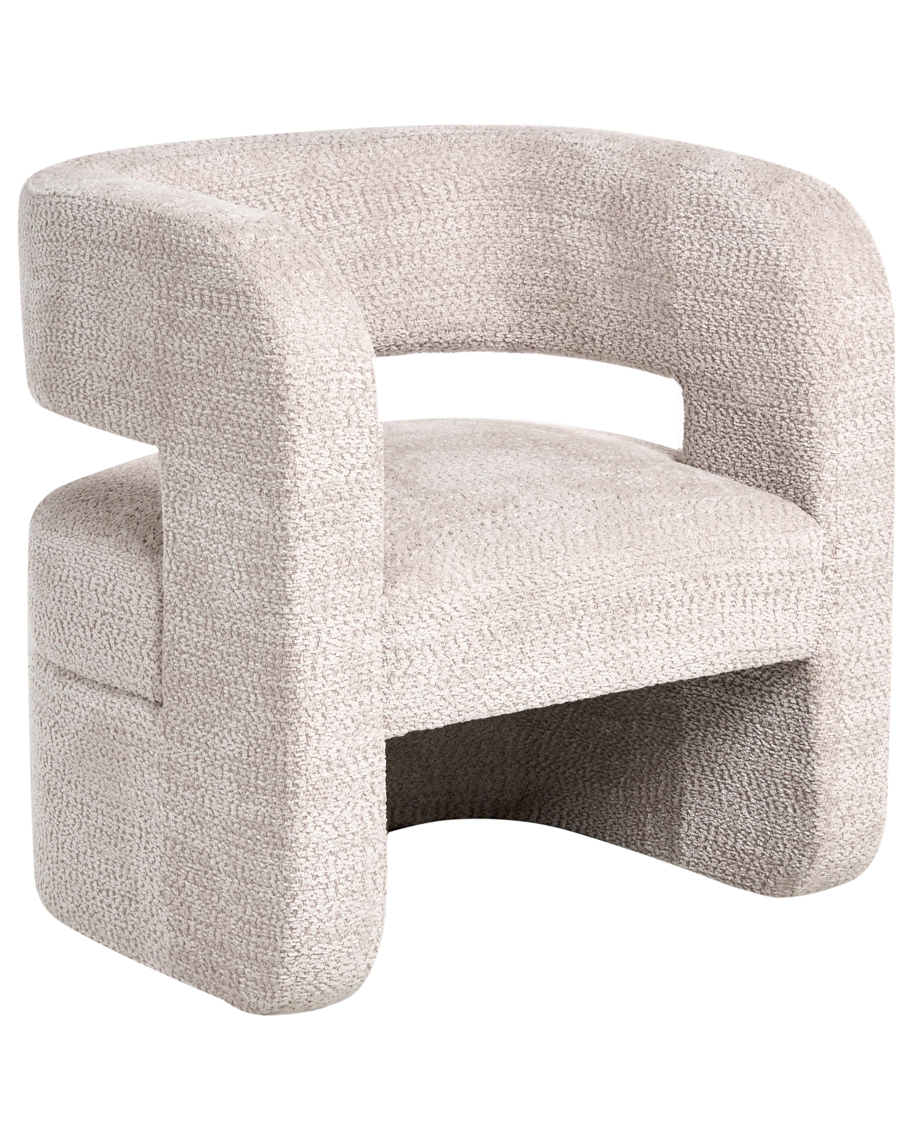 Fauteuil VIDSEL Chenille Beige
