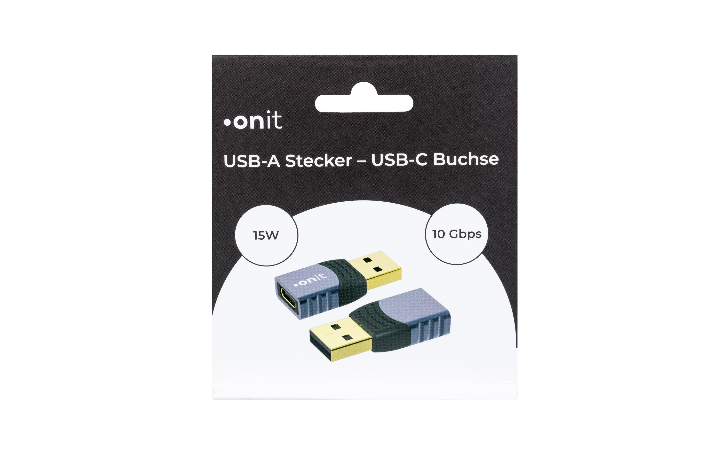 USB 3.1 Adapter USB-A Stecker - USB-C Buchse, 1 StückAdapter USB-A auf USB-C