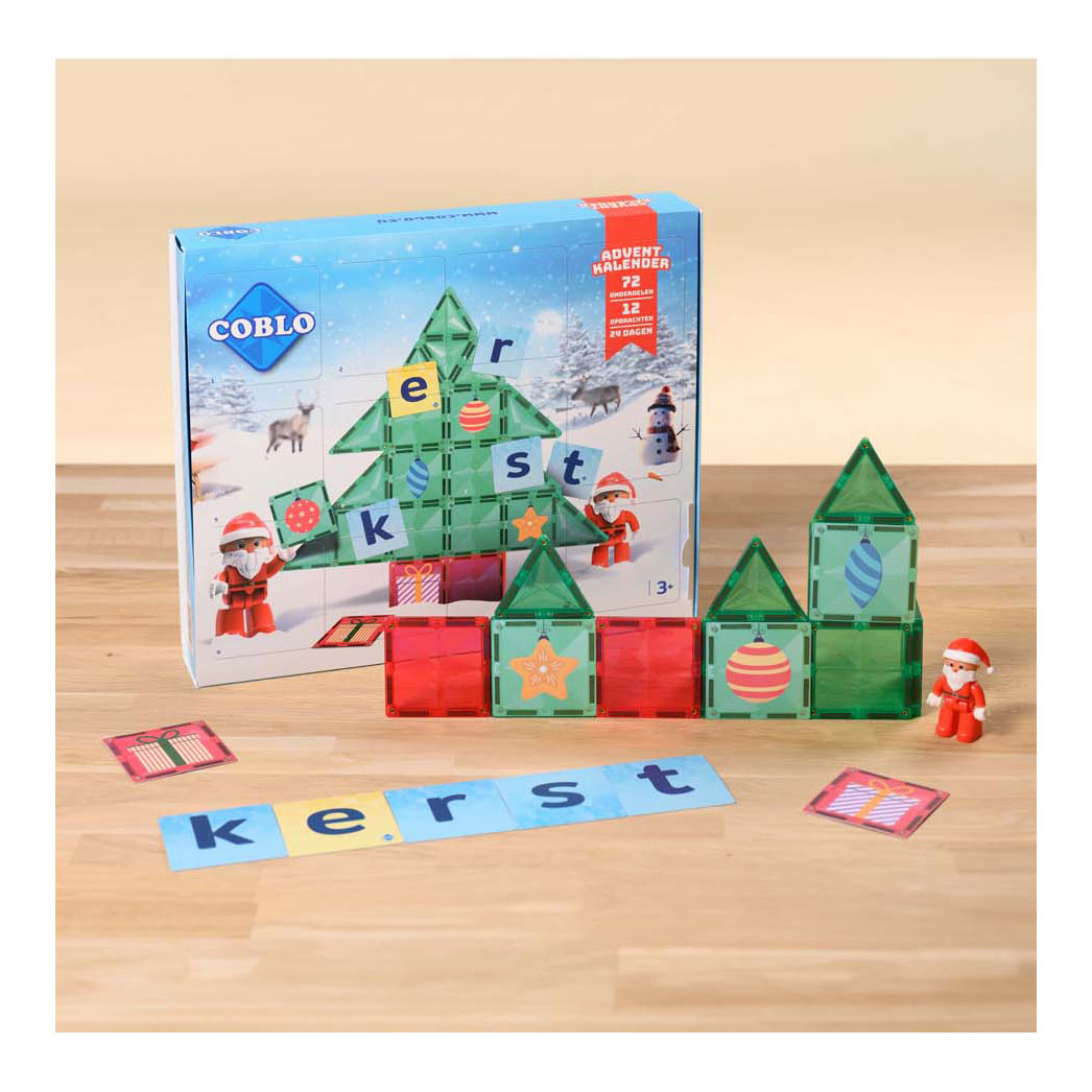 Coblo Magnetisch Bouwspeelgoed Adventskalender, 72dlg.