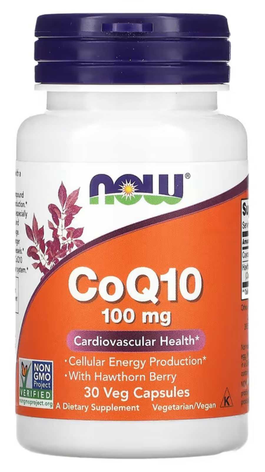 NOW Foods Coenzima Q10 100mg 30 cápsulas