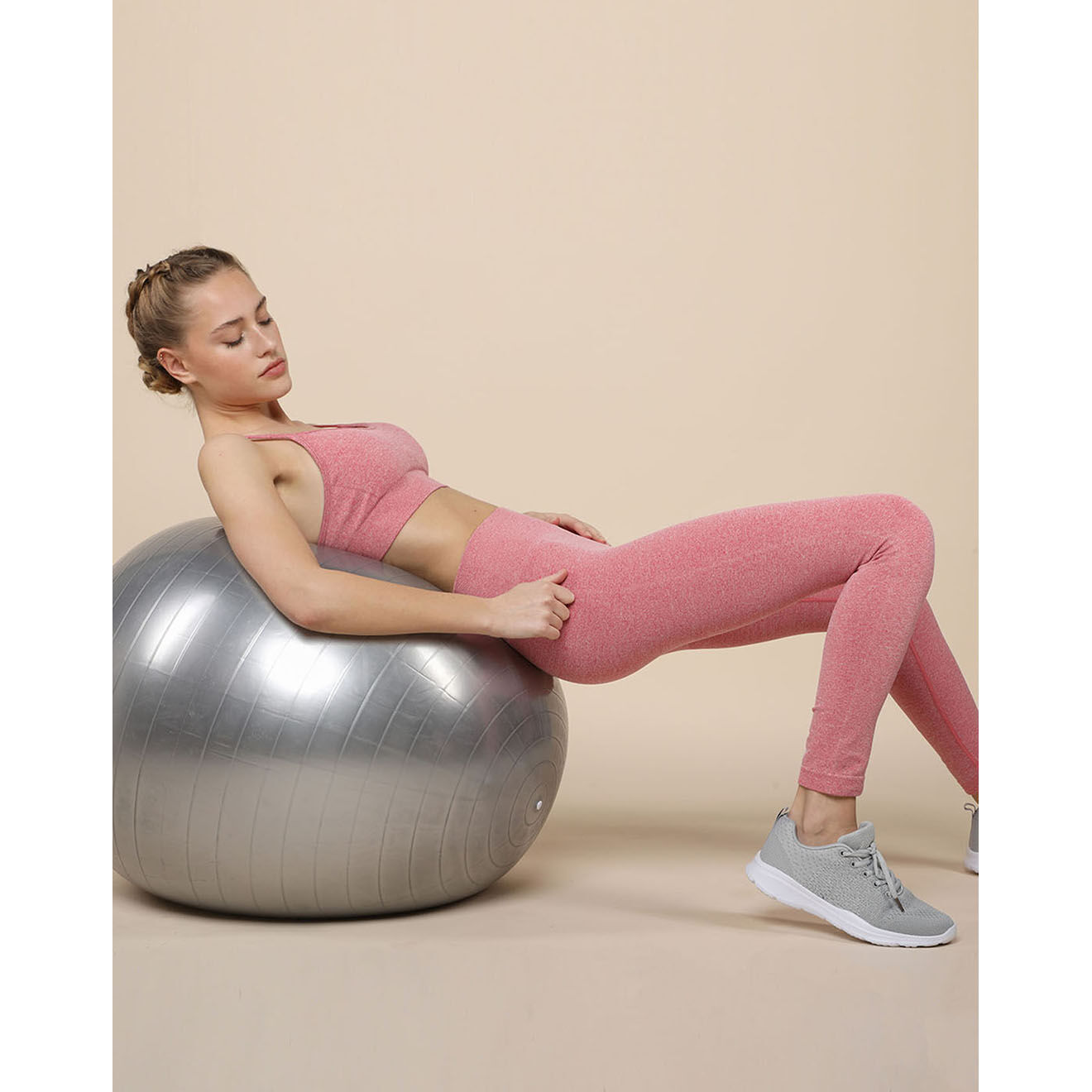 Onamaste Ballon de gym gris - D.65 cm