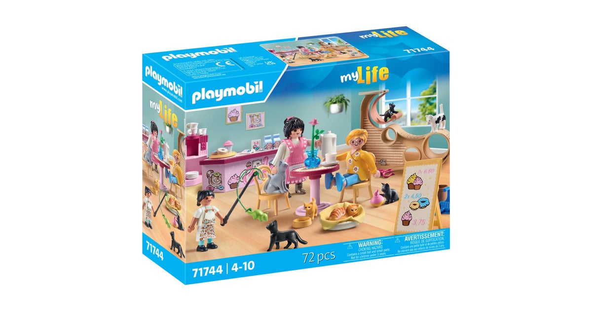 PLAYMOBILMy Life - Kattencafé Constructiespeelgoed  (71744)