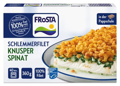 Frosta Schlemmerfilet Knusper Spinat