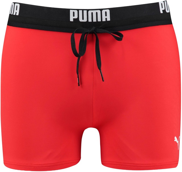 PUMA Badehose »PUMA SWIM MEN LOGO TRUNKS«, elastischer Logobund mit integriertem Kordelzug
