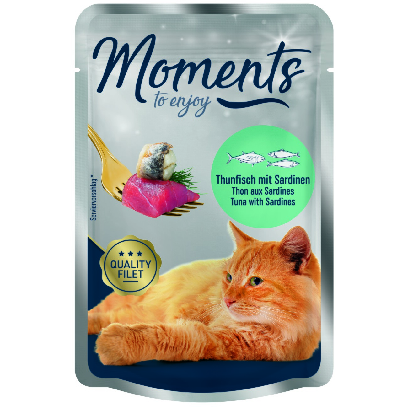 MOMENTS Adult Thunfisch mit Sardinen 12x70 g