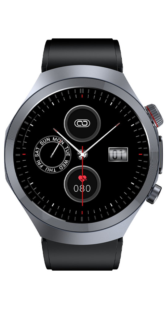 Knauermann Smartwatches PRO 3 PLUS (2025) Schwarz